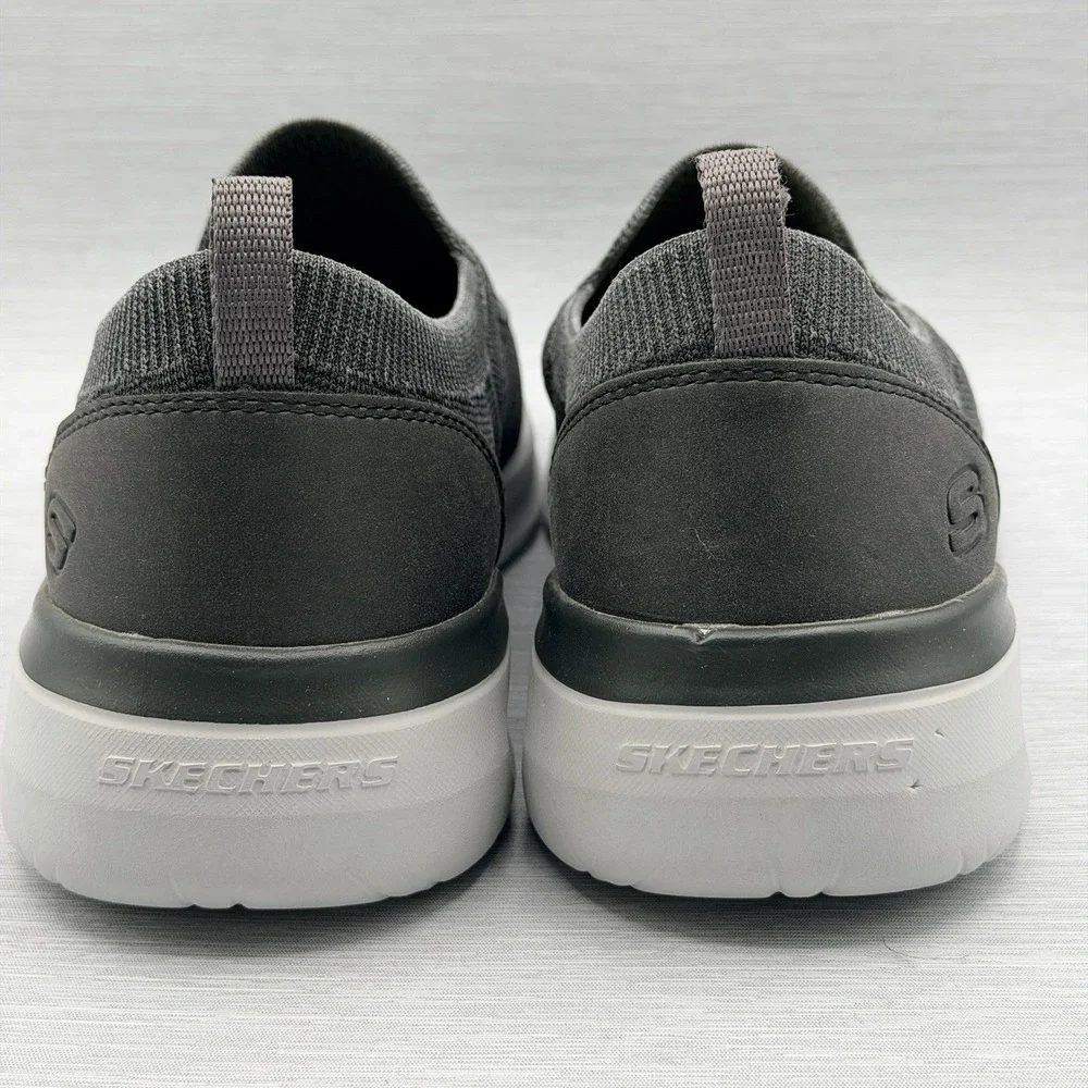 Skechers Men's 11 Loafers Grey Mesh Slip On Memory Foam Lattimore 210275